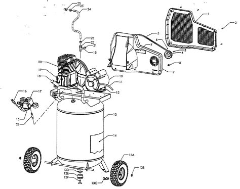 Craftsman Air Compressor Parts Diagram - Wiring Diagram