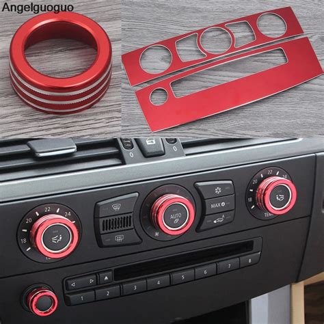 TPIC Carbon Fiber Interior Trim Stickers For BMW E60 Series 2004-2010 CD Center Console Strip ...