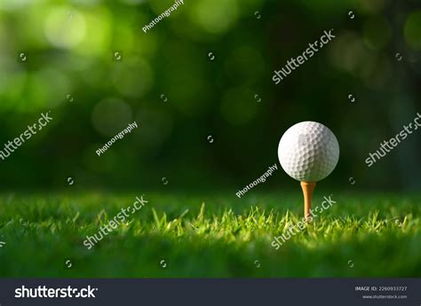 Close-up Golf Ball On Tee Blur Stock Photo 2260933727 | Shutterstock