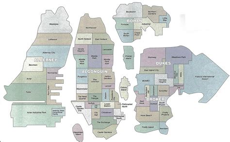 Rockstar Games Fan Club GTA Pictures & Maps: GTA 4 Liberty City Zone Map