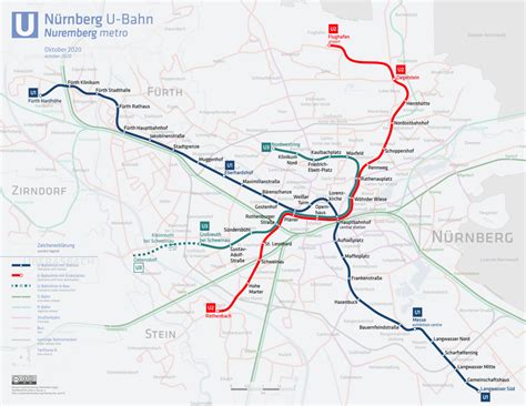 Nuremberg U-Bahn – Metro maps + Lines, Routes, Schedules