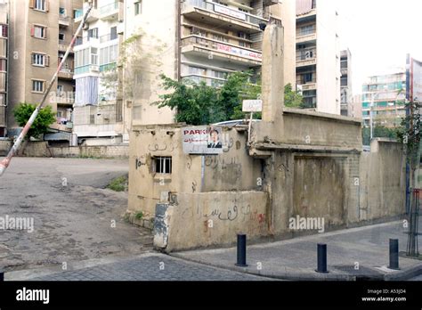 LEBANON BEIRUT Photos and graffiti along the streets commemorating ...