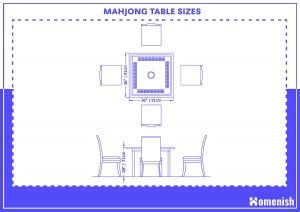 Guide to Mahjong Table Sizes (with Diagram) - Homenish