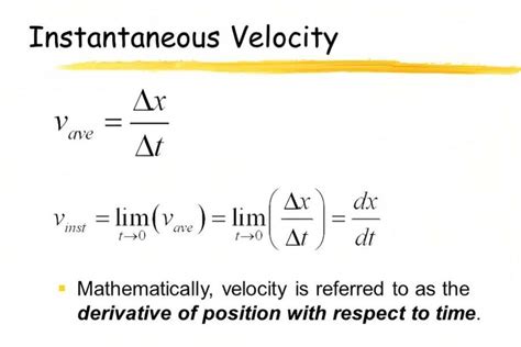 Definition, Average & Motion of Instantaneous Velocity Formula - GudStory