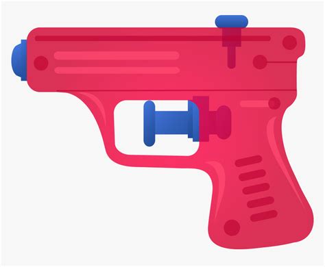 Water Gun Drawing At - Water Gun No Background, HD Png Download - kindpng