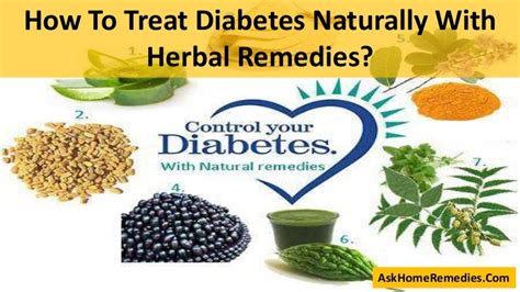 How To Treat Diabetes Naturally With Herbal Remedies?