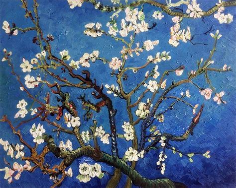 Vincent Van Gogh, Branches Of An Almond Tree In Blossom - Hand Painted ...