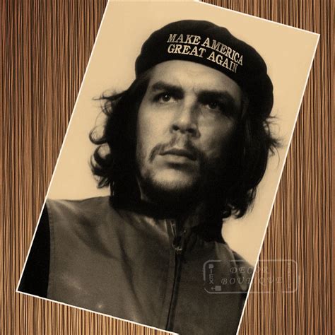 Cuba Socialist Socialism Leader Che Guevara Communist Hero Retro Vintage Kraft Poster Canvas ...