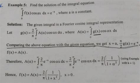 fourier transform - Doubt in solved example - solution of integral equation - Mathematics Stack ...