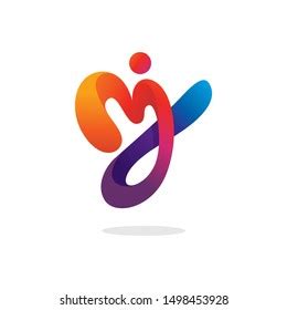 Abstract Mj Logo Premium Vector Stock Vector (Royalty Free) 1498453928