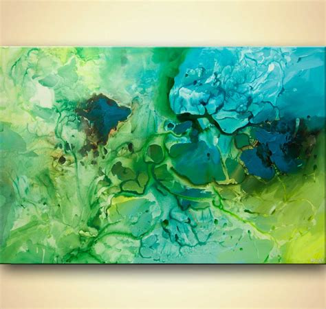 Green Abstract Painting at PaintingValley.com | Explore collection of Green Abstract Painting