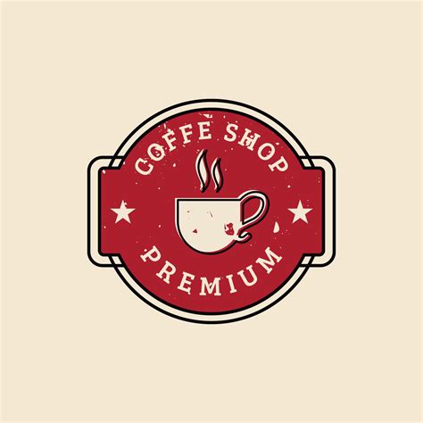 Vintage Coffee Shop Logo 182469 Vector Art at Vecteezy