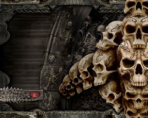 Scary Skulls Art 3D Backgrounds | Scary Wallpaper Backgrounds