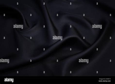 Black fabric silk texture for background Stock Photo - Alamy