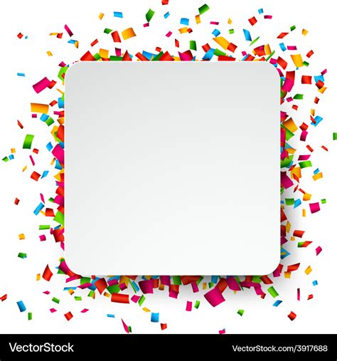 Confetti celebration background Royalty Free Vector Image