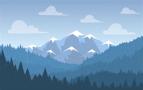 Vector Landscape Illustration 206116 Vector Art at Vecteezy