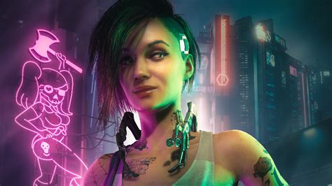 1920x1080 Resolution Neon Cyberpunk 2077 HD 1080P Laptop Full HD Wallpaper - Wallpapers Den