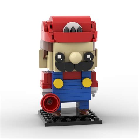 Mario Lego custom Brickheadz Instructions - Super Mario Bros Nintendo