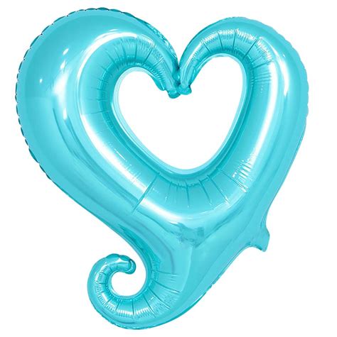 Buy 18" Classy Heart Baby Blue balloons for only 0.46 USD by Airise ...