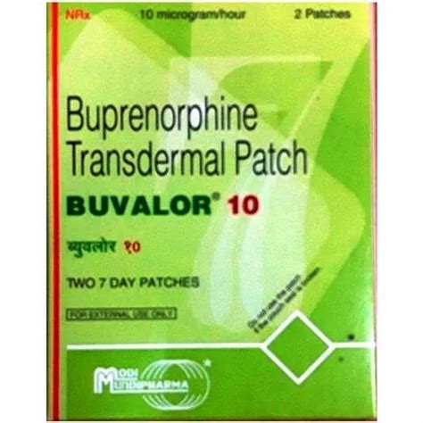 Buprenorphine (10mg) Buvalor 10mg Transdermal Patch, Packaging Size: 2 ...