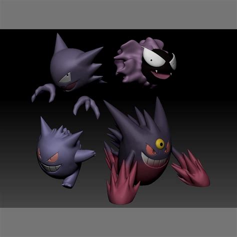 STL file Pokemon Gengar Mega Evolution・3D printing template to download・Cults