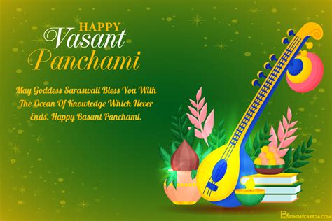 Happy Vasant Panchami Greeting Card Images Download