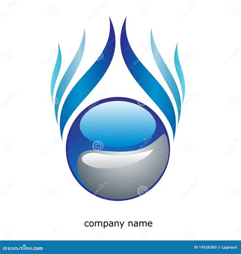 Blue Abstract Logo Stock Photos - Image: 19526383