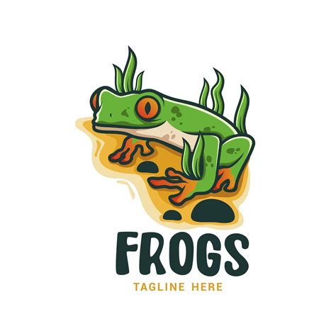 Green Frog Vector Logo Design 15843113 Vector Art at Vecteezy