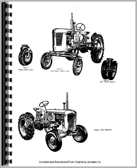 Case VAC Tractor Parts Manual