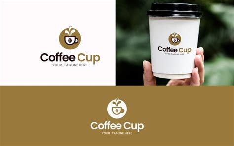 Minimalist cafe logo vector #375189 - TemplateMonster