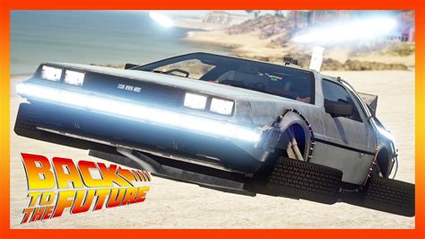 Police Chase The Delorean Time Machine & Can You Time Travel in Hover Mode? | GTA V - YouTube