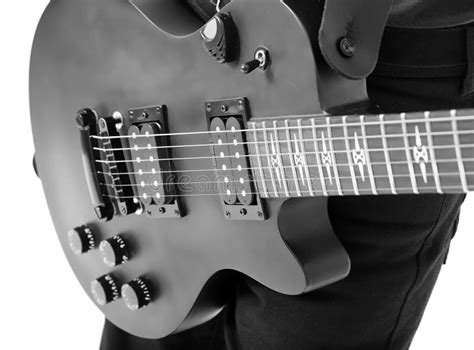 Solo electric guitar stock image. Image of music, jeans - 26750903