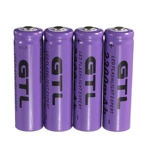 4pcs 3.7V 2300mAh 14500 AA Li ion Rechargeable Battery NiMH and NiCd Rechargeable Battery For RC ...