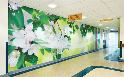 Wall Vinyl To Brighten Hospital Corridors - Grosvenor Interiors