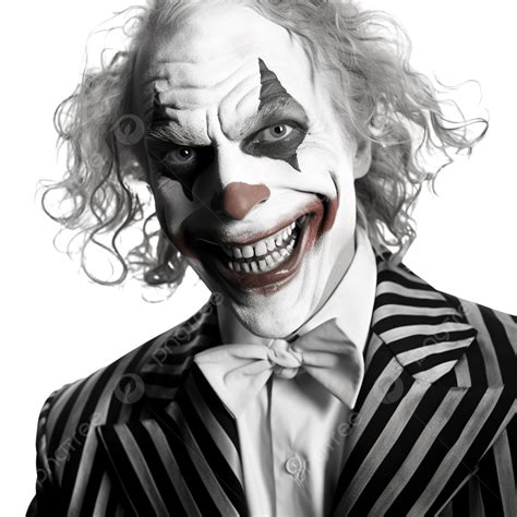 Black And White Joker Clown Face Laughing For Halloween, Halloween Cartoon, Joker Face, Joker ...