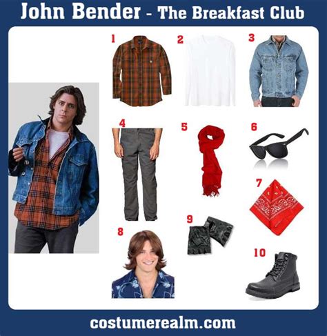 John Bender Costume Guide: Nail The '80s Rebel Look!