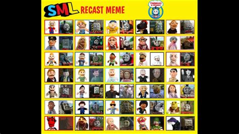 SML Cast Meme With Thomas Characters! :D by TankTheMouse on DeviantArt