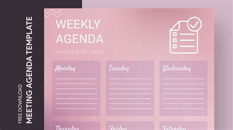 Weekly Team Meeting Agenda Free Google Docs Template - gdoc.io