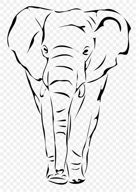 African Elephant Drawing Line Art Clip Art, PNG, 1697x2400px, African Elephant, Animal Figure ...