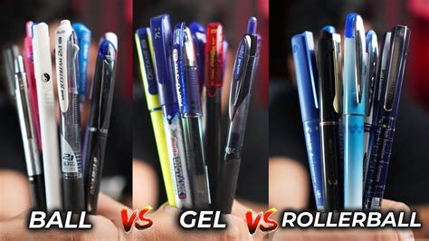 Ball Vs Gel Vs Rollerball Pens |The Best Pen Choice for different use ...