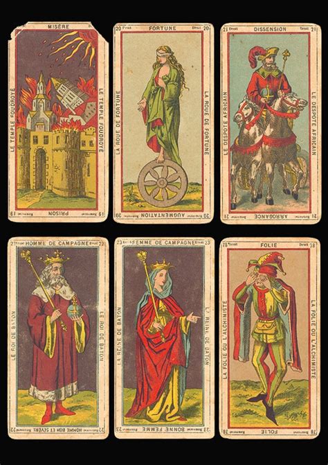 Printable Vintage Tarot Cards. Digital Tarot Art Set of 24. - Etsy