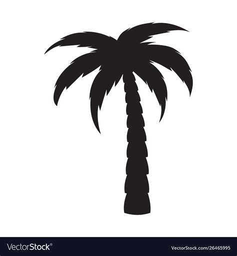 Simple Palm Tree Silhouette - Palm Tree Silhouette Vector Photo Free Trial Bigstock, Check ...