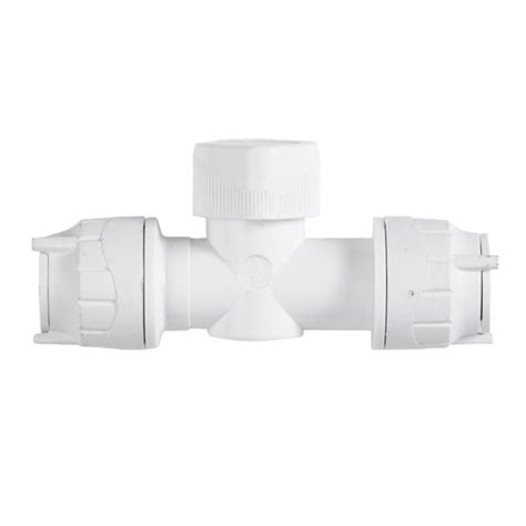 POLYPIPE PolyFit 15mm Shut-Off Valve, White, FIT5915 - Plumbing For Less