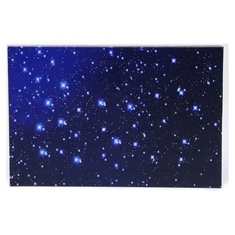 Starry sky with fibre optic lights for Neapolitan Nativity scene 30x20 cm | online sales on ...