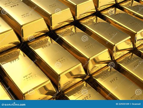 Stacks Of Gold Bars Royalty Free Stock Images - Image: 22925109