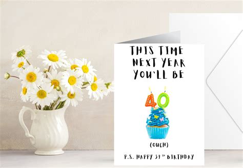 39th Birthday Card Card for Him or Her 39th Birthday - Etsy