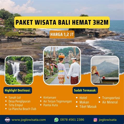 Paket Wisata Bali 3 Hari 2 Malam | Joglo Wisata