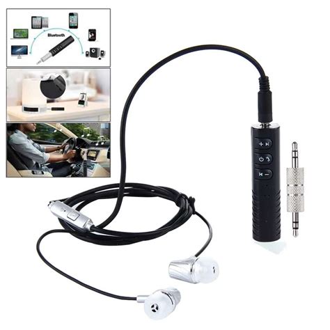 Bluetooth Receiver Adapter Handsfree Car Kits Audio Adapter for Car Audio Wired Earphones ...