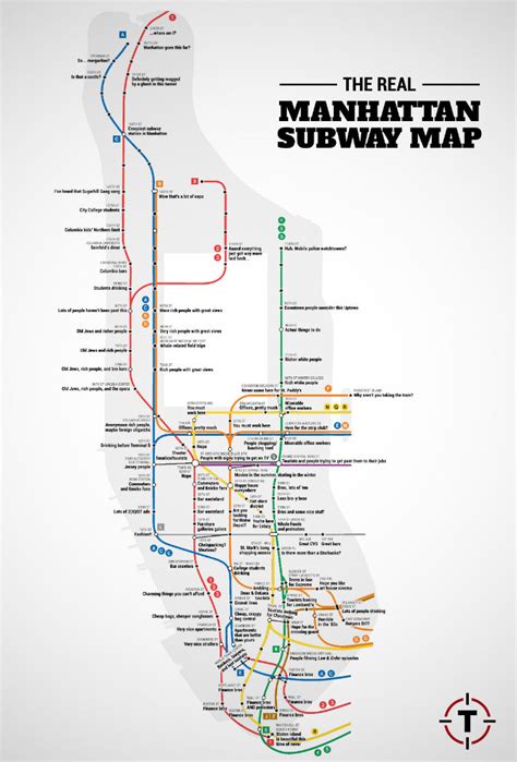 A Manhattan Subway Map Based on Judgmental Generalizations About New York City Neighborhoods