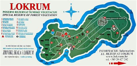 Map of Lokrum